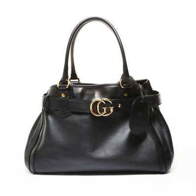 グッチ GUCCI GGランニング レザー ハンドバッグ【中古】