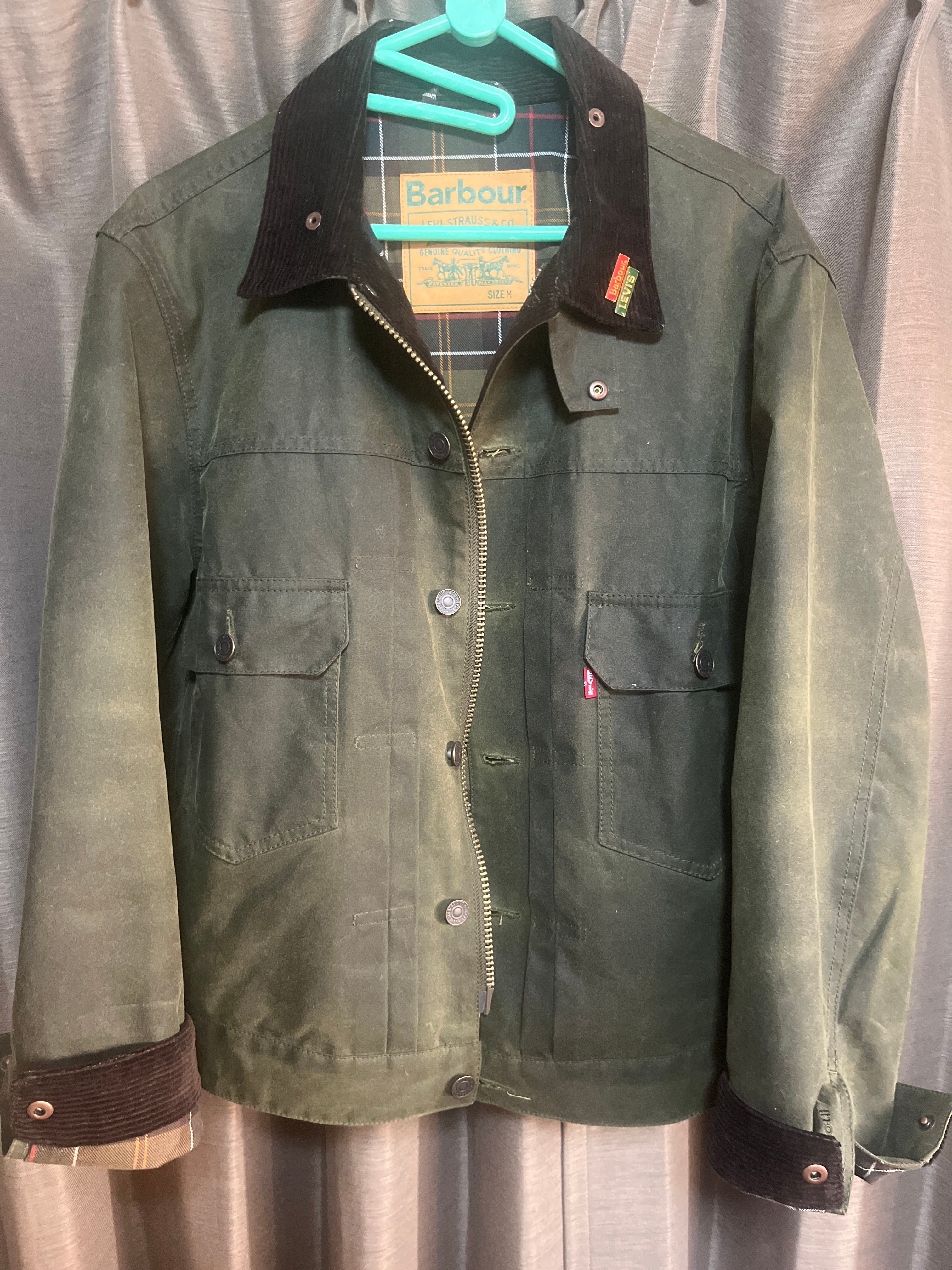 LEVI'S x Barbour Type II Waxed Trucker 