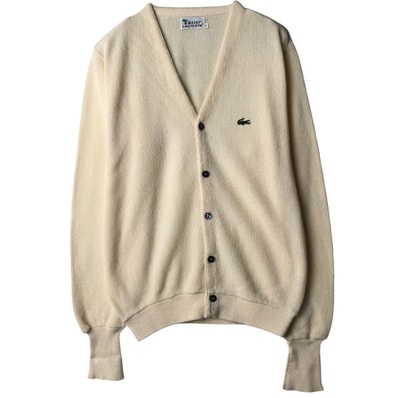 古着 ラコステ LACOSTE IZOD アクリルニットカーディガン メンズL相当/eaa639624