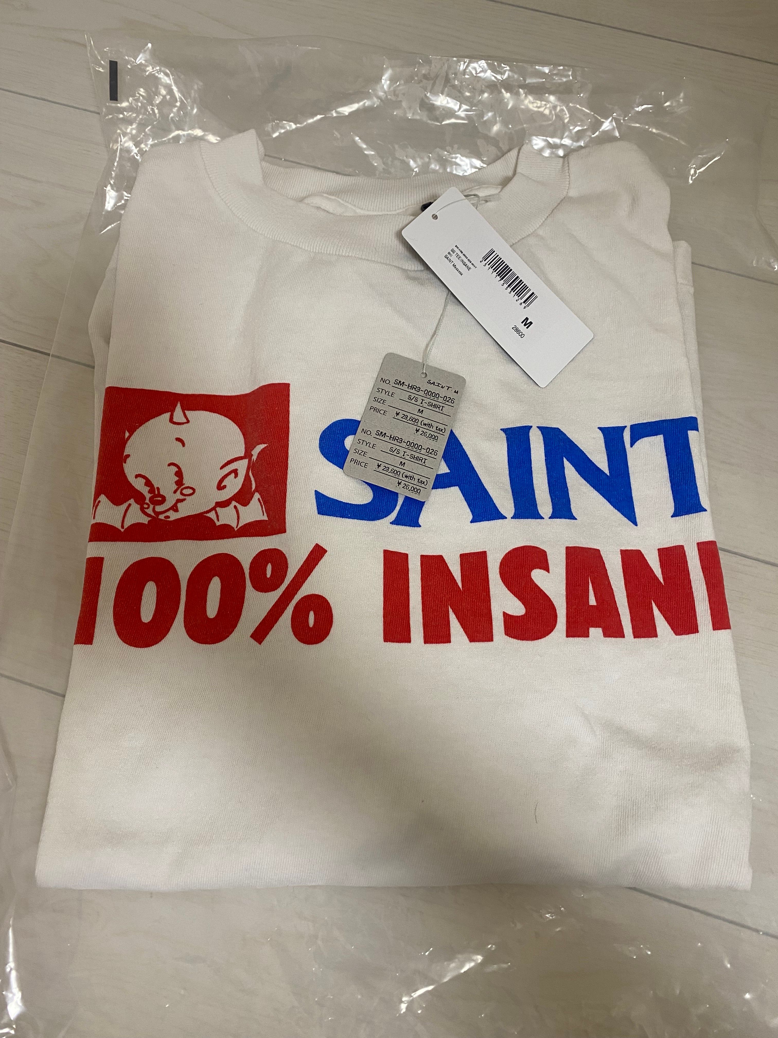 SAINT Mxxxxxx SS Tee_Insane "White" SM-HR8-0000-026