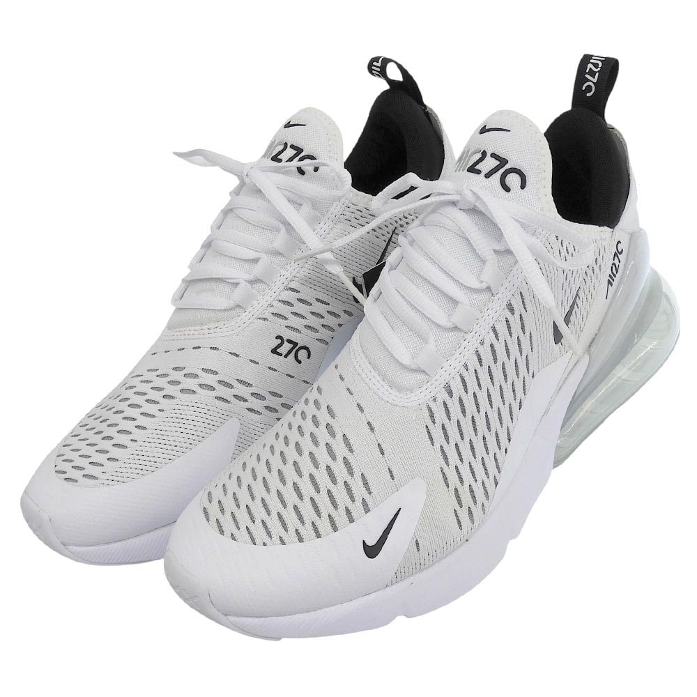 ナイキ 新品同様 Nike Air Max 270 White Black シューズ メンズ ホワイト/ブラック 27.5cm AH8050-100 9.5(US)