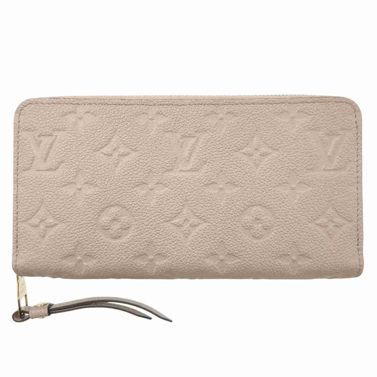 LOUIS VUITTON ルイ・ヴィトン ジッピー ウォレット 長財布 M69034 モノグラムアンプラント グレージュ トゥルトレール  レディース【中古】