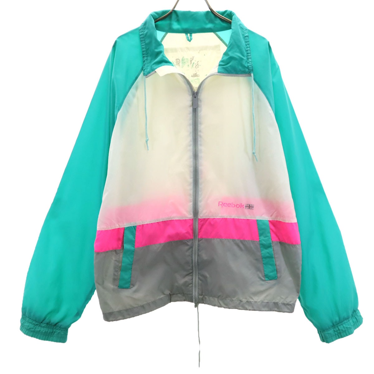 Reebok リーボック 90s オールド ナイロンジャケット XL グリーン系