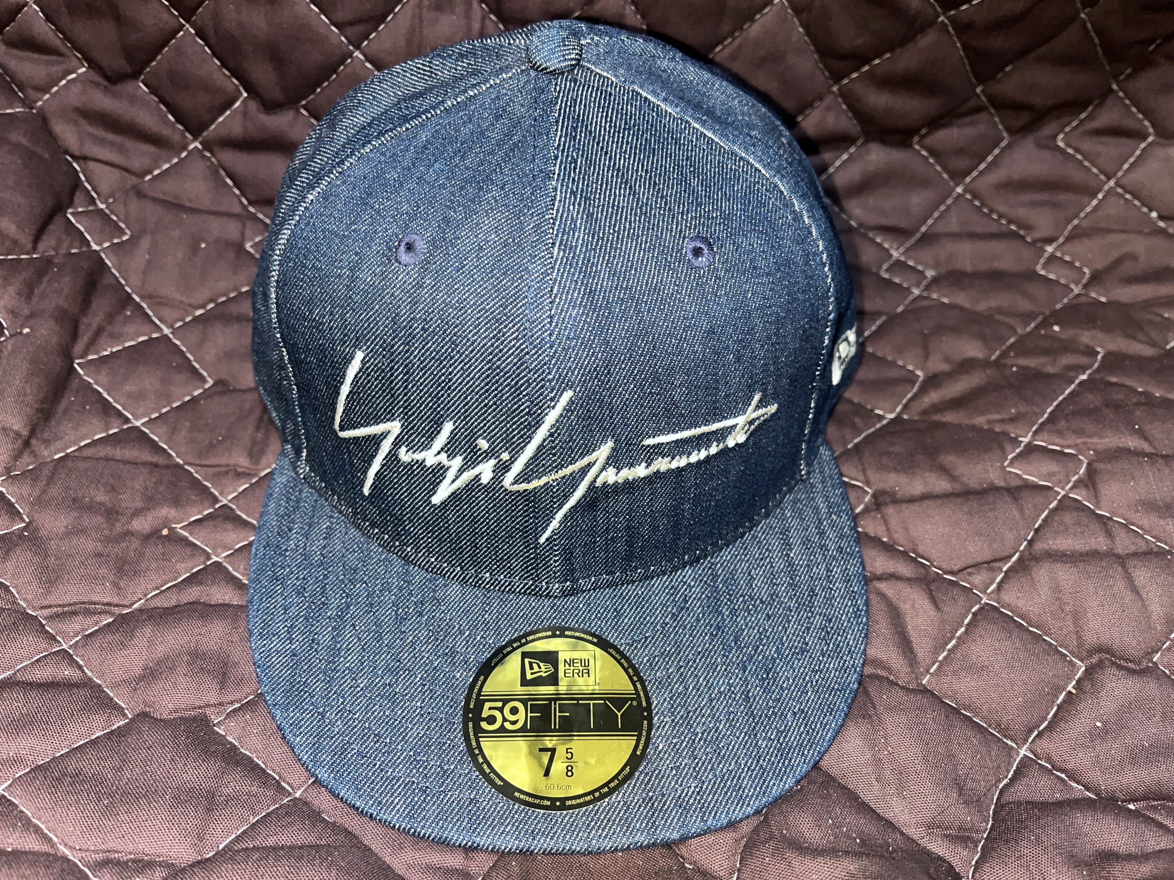 Youji Yamamoto × New Era®︎ 59Fifty Denim Cap 筆記体 60.6cm インディゴ 新品未使用