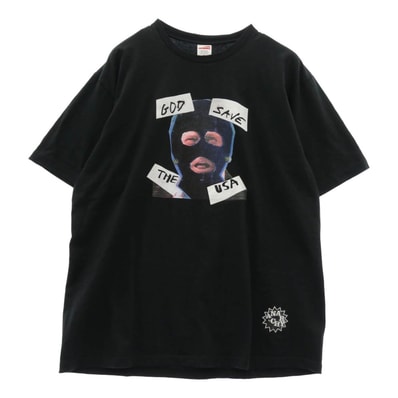 Supreme シュプリーム Tシャツ 26SS God Save Us Tee ゴッド セーブ アス 半袖 Tシャツ ブラック系 XL【美品】【中古】