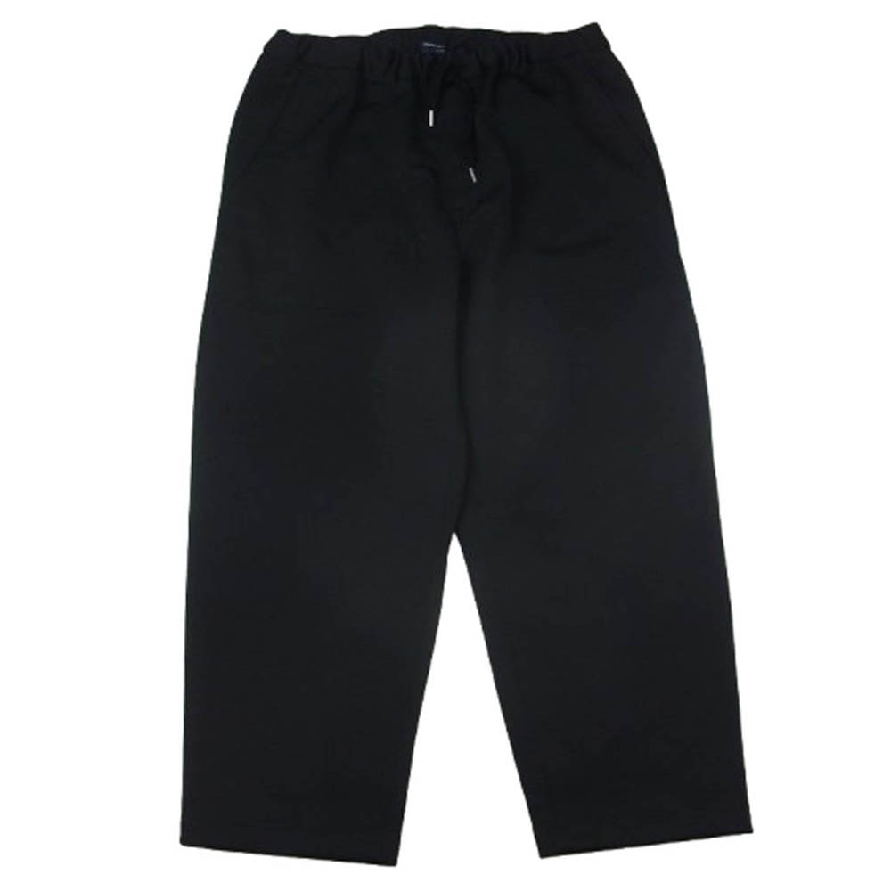 COMME des GARCONS HOMME コムデギャルソンオム パンツ HL-P019 AD2023 エステル裏毛スウェット ロゴタブ ワイドテーパード イージーパンツ ブラック系 S【中古】