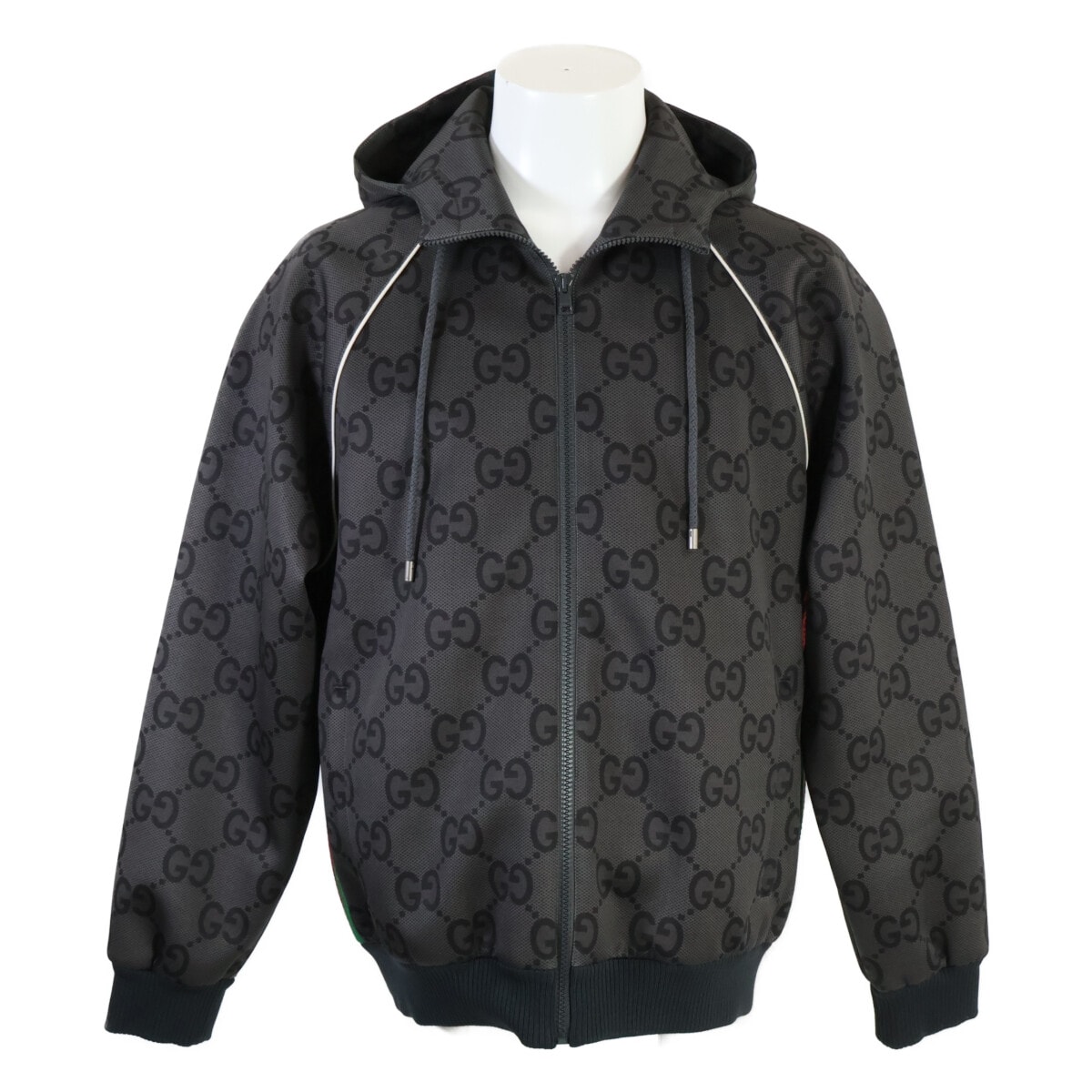 グッチ 【美品/国内正規】771619 XJF52 ジャンボGG ジップアップ フーディ S