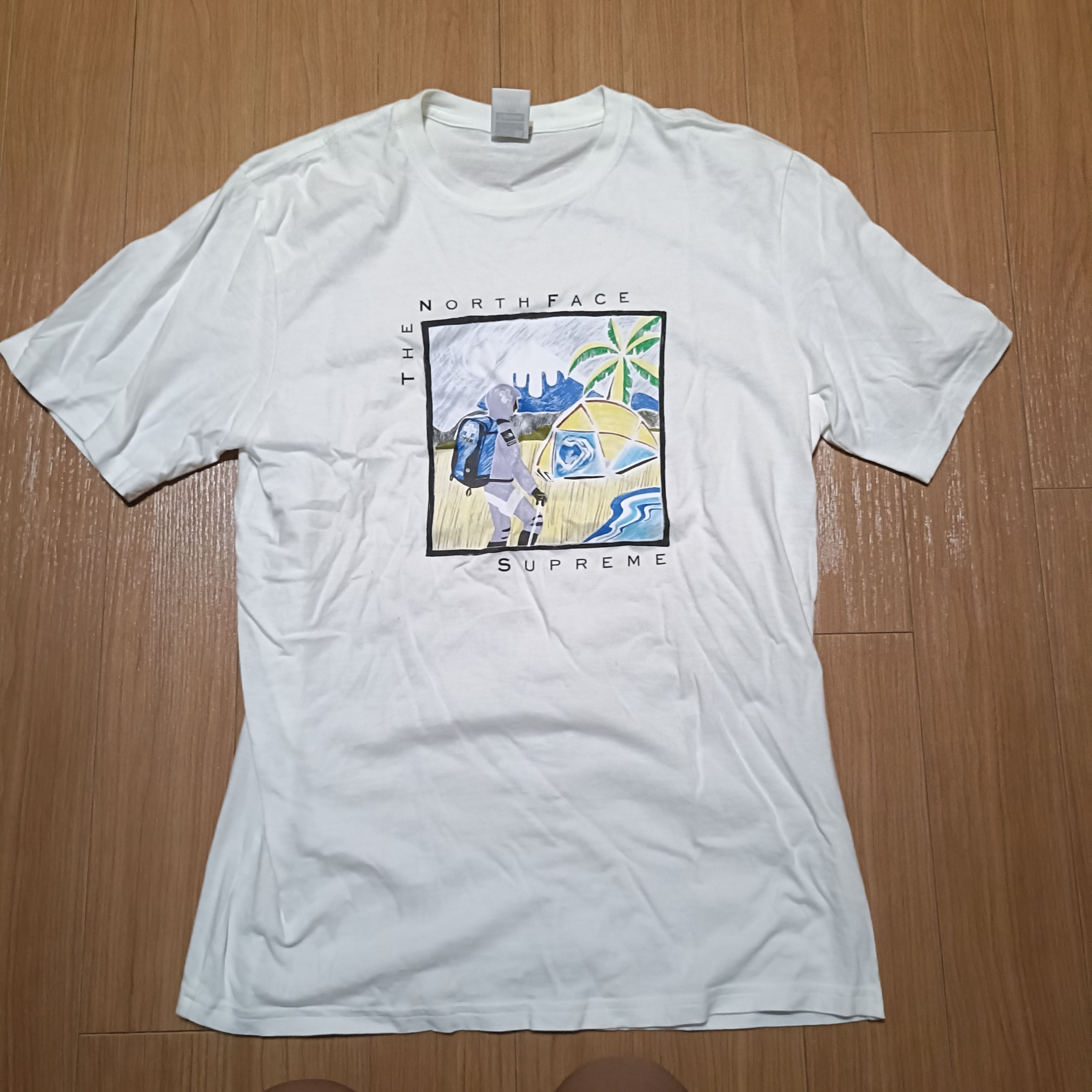 Supreme x The North Face Sketch S/S Top "White"