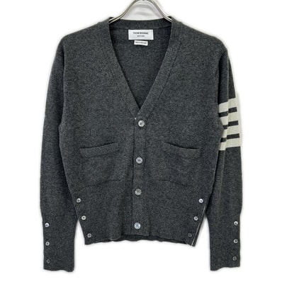 トムブラウン グレー MKC001A-00011-038 カシミヤ ニットカーディガン 1
