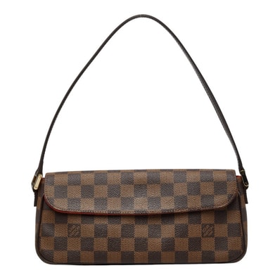 ルイ ヴィトン ダミエ レコレータ ワンショルダーバッグ ハンドバッグ N51299 ブラウン PVC レザー レディース LOUIS VUITTON 【中古】