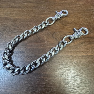Chrome Hearts Fancy Link Chain 2 Clip Short "Silver"