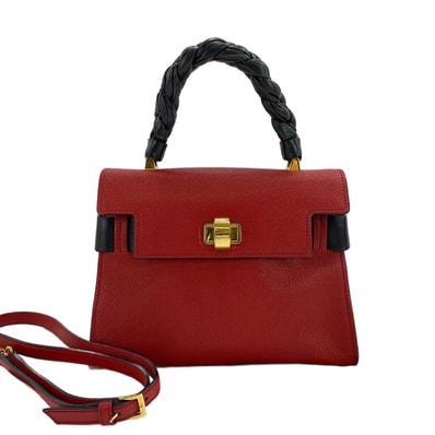 ミュウ ミュウ Miu Miu レザー マドラス クリック 2WAY ハンドバッグ【中古】