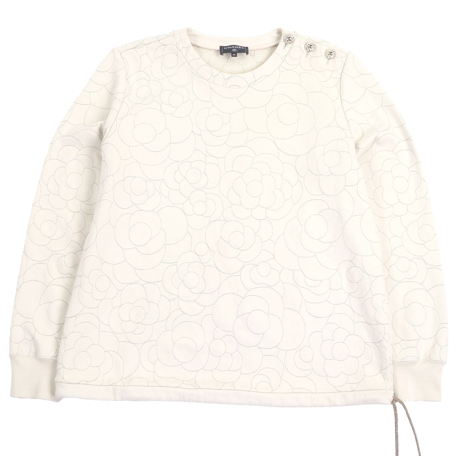 極美品 シャネル スウェット ベージュ メンズ 46 P59465