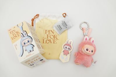 POP MART THE MONSTERS (LABUBU) Pin for Love Series-Vinyl Plush Pendant (A-M) Heart (Secret)