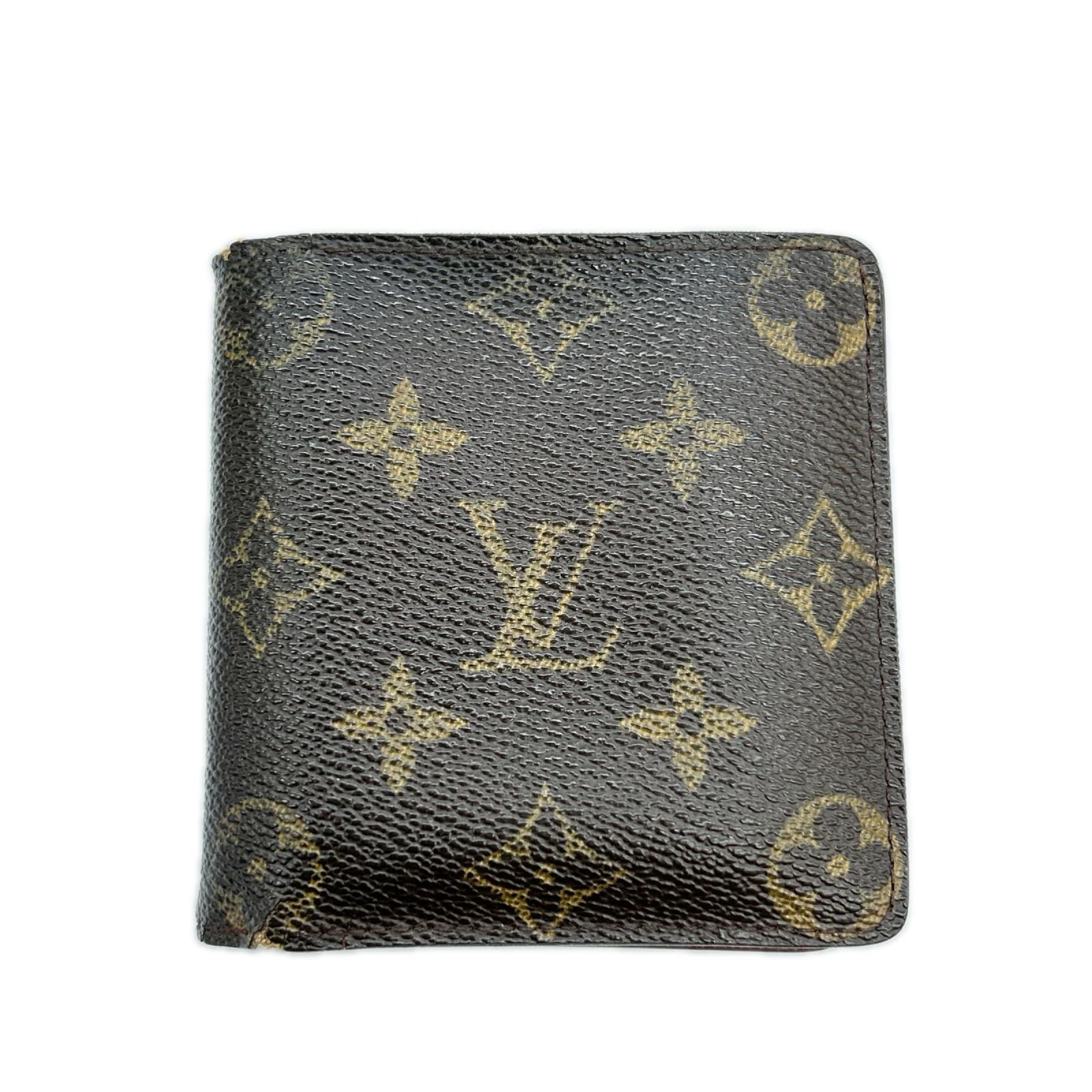 LOUIS VUITTON ルイヴィトン 2つ折り財布 モノグラム ポルトビエ・6カルトクレディ M60929 ブラウン