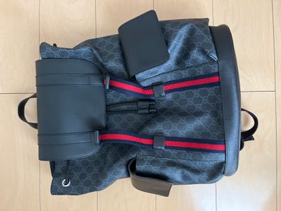 GUCCI GG Black Backpack