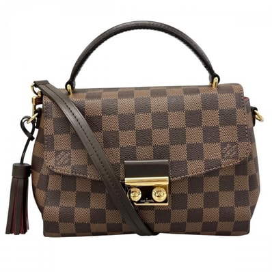 LOUIS VUITTON ルイヴィトン ショルダーバッグ クロワゼット 2WAY 斜め掛け N53000 ダミエキャンバス ブラウン 茶 ゴールド金具 レディース【中古品】