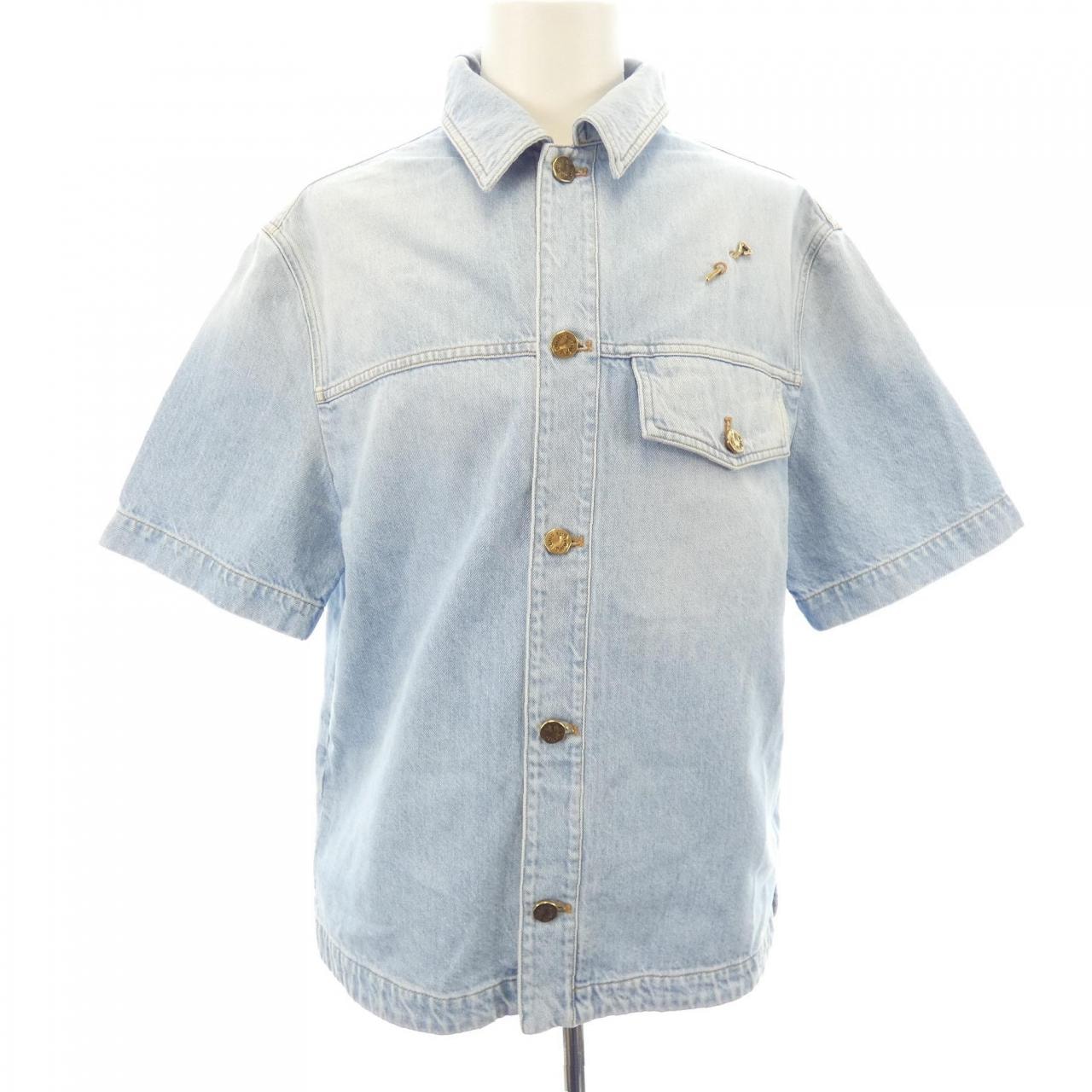 ルイヴィトン LOUIS VUITTON デニムショートスリーブシャツ HLS50WEU6 S/Sシャツ