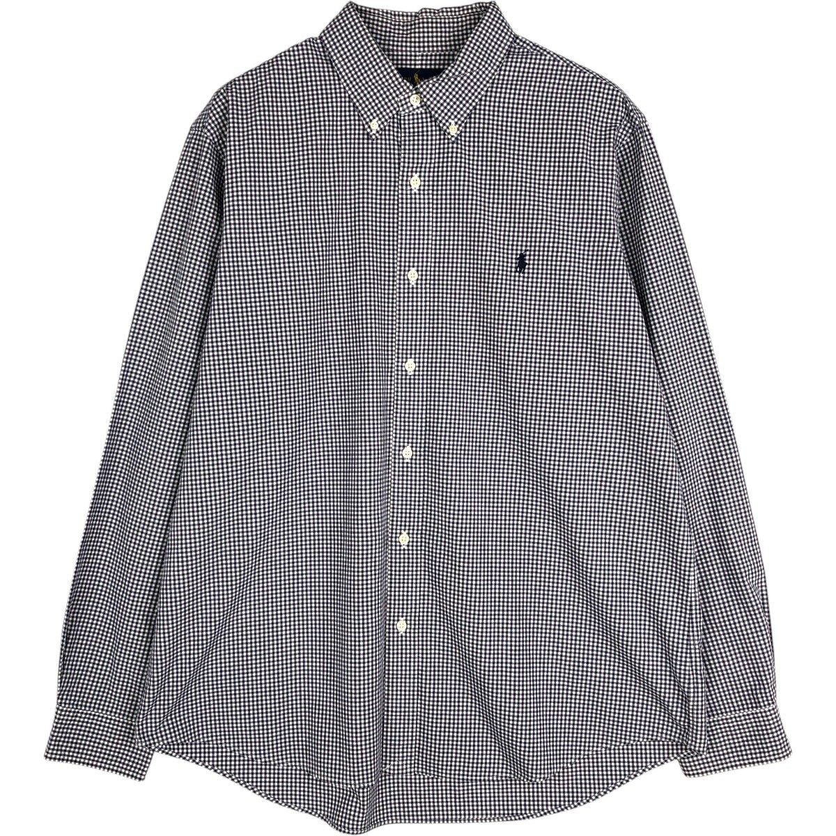 古着 ラルフローレン Ralph Lauren CLASSIC FIT 長袖 ボタンダウンチェックシャツ メンズXL相当/eaa677959