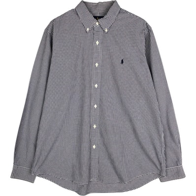 古着 ラルフローレン Ralph Lauren CLASSIC FIT 長袖 ボタンダウンチェックシャツ メンズXL相当/eaa677959