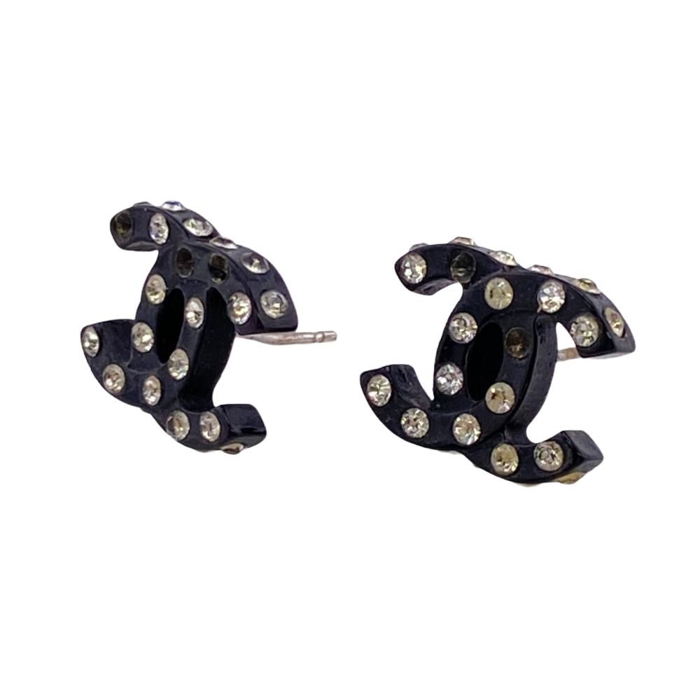 シャネル CHANEL ピアス ココマーク 04A ブラック