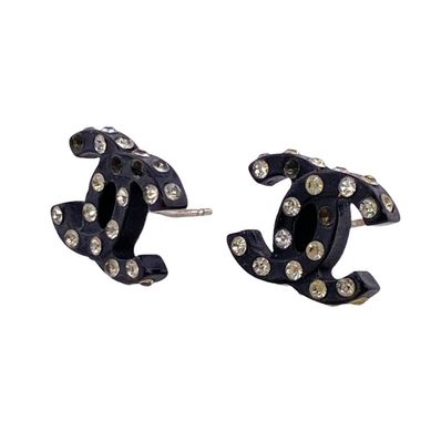 シャネル CHANEL ピアス ココマーク 04A ブラック