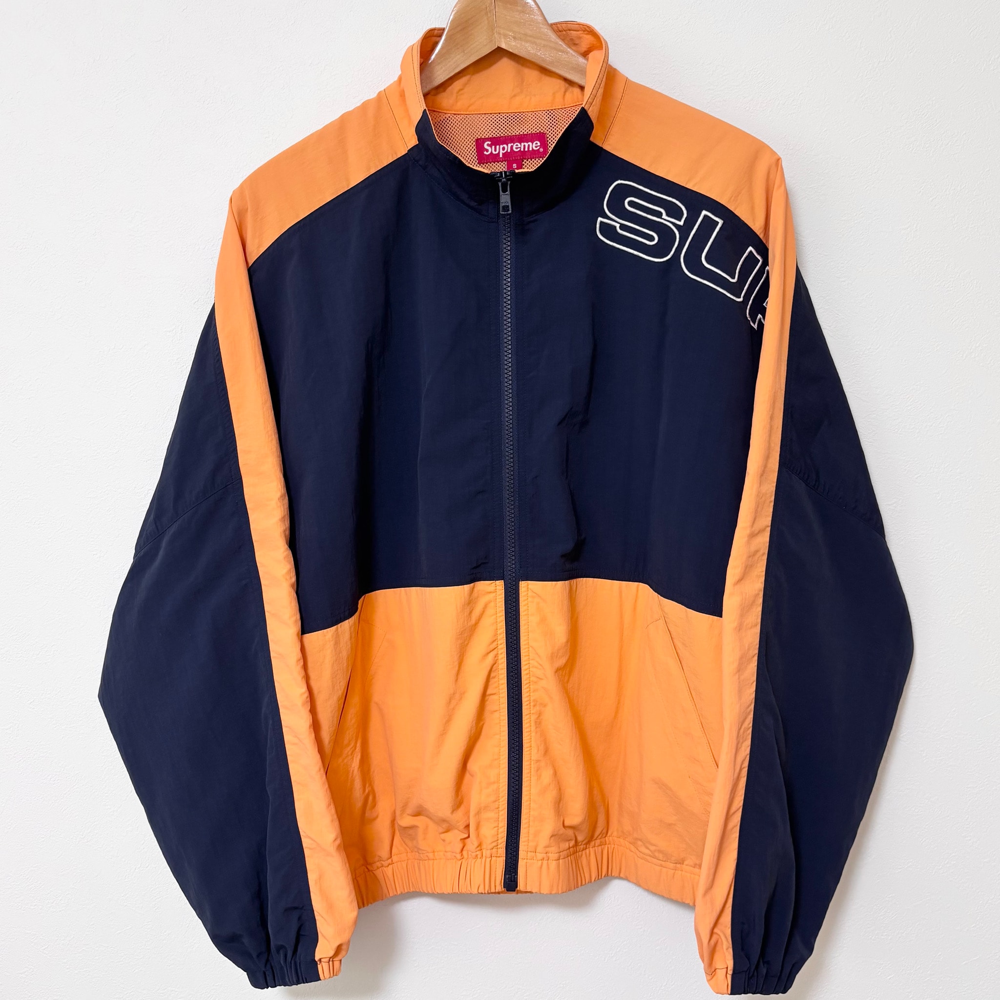 Supreme Split Track Jacket トラックジャケット S スプリット シュプリーム ネイビー オレンジ
