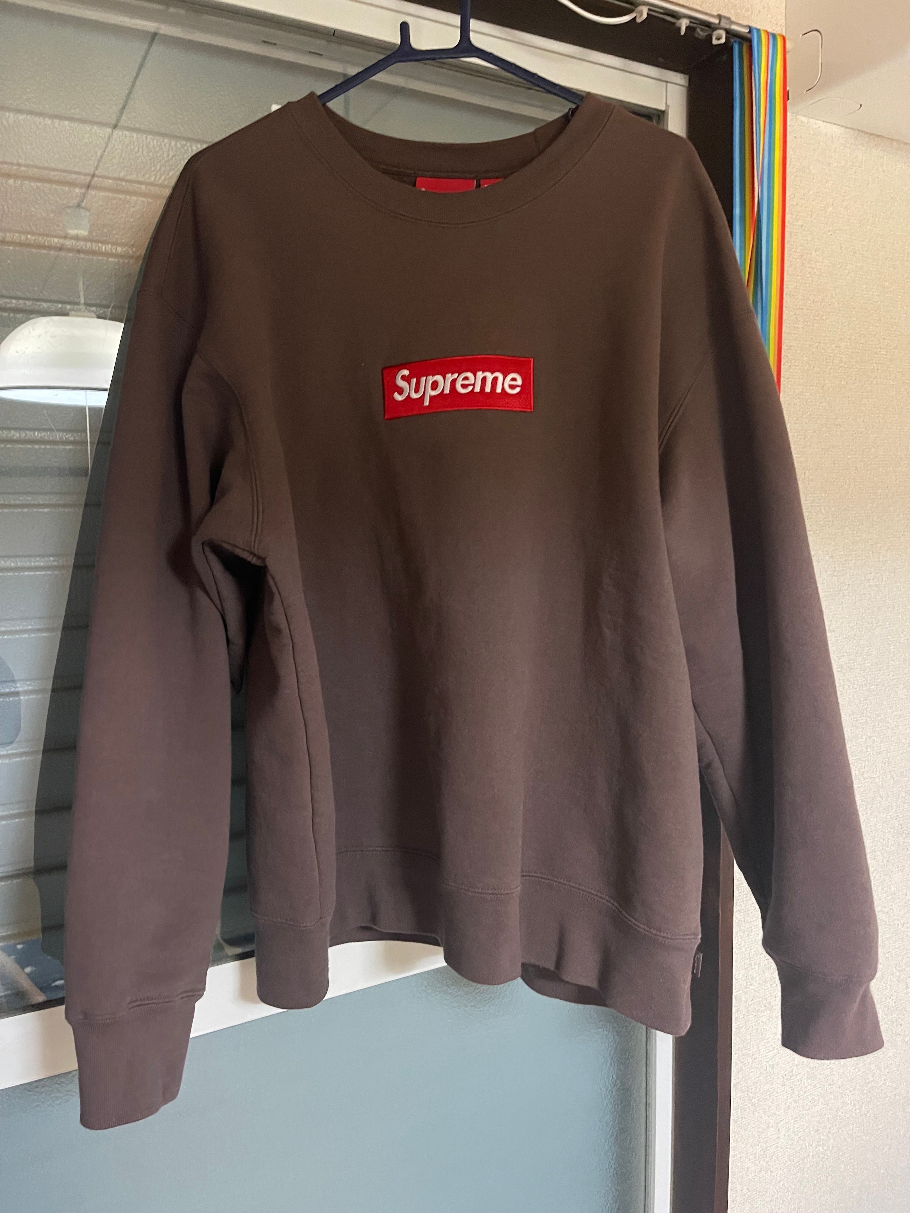 Supreme Box Logo Crewneck "Brown" (22FW)