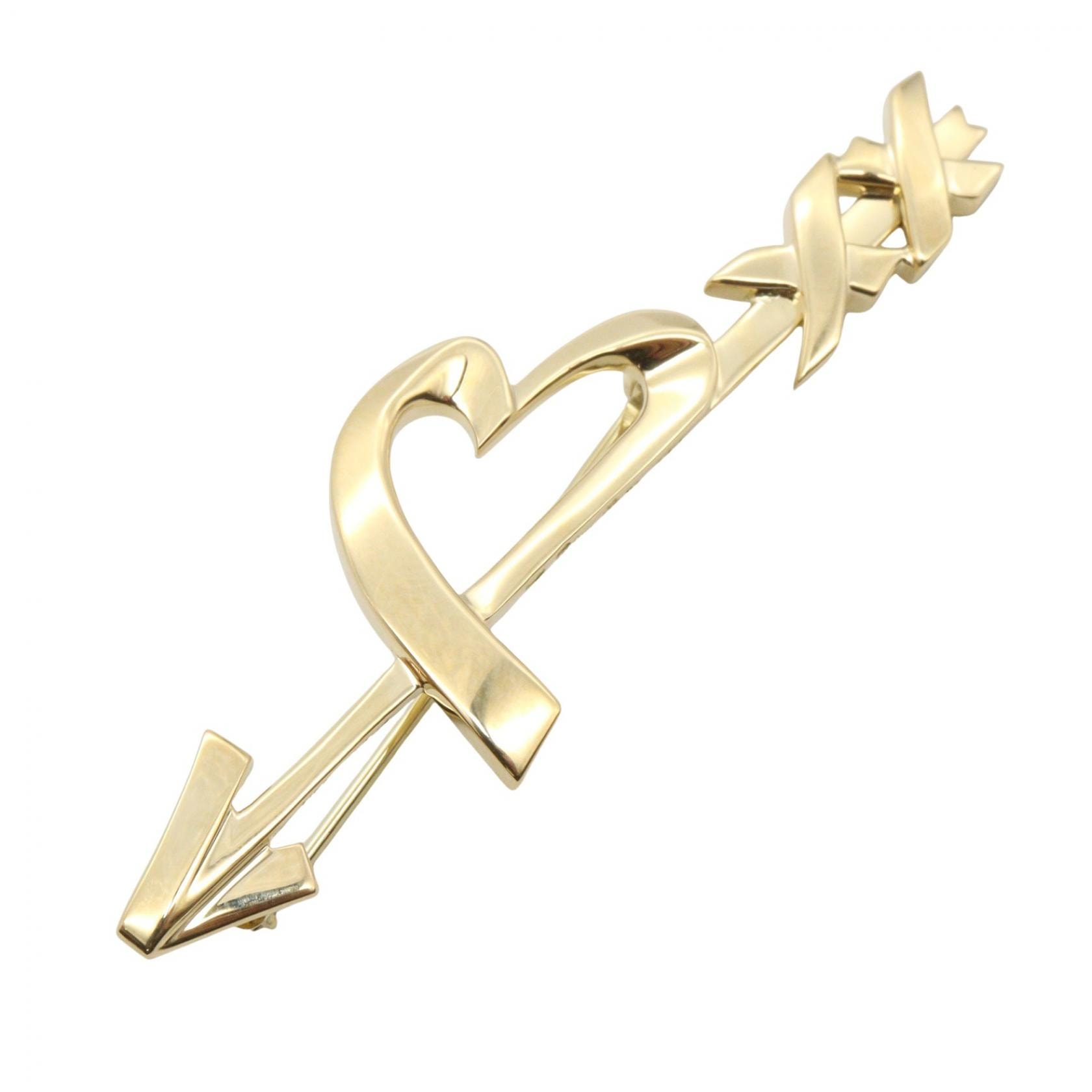 ティファニー TIFFANY&CO ハート&アローキス ブローチ ブローチ アクセサリー K18(イエローゴールド) レディース ゴールド系 【中古】