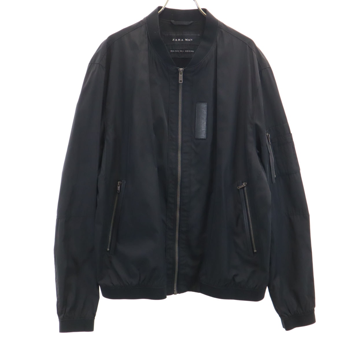ZARA MAN ザラマン MA-1 フライトジャケット XL ブラック ブルゾン