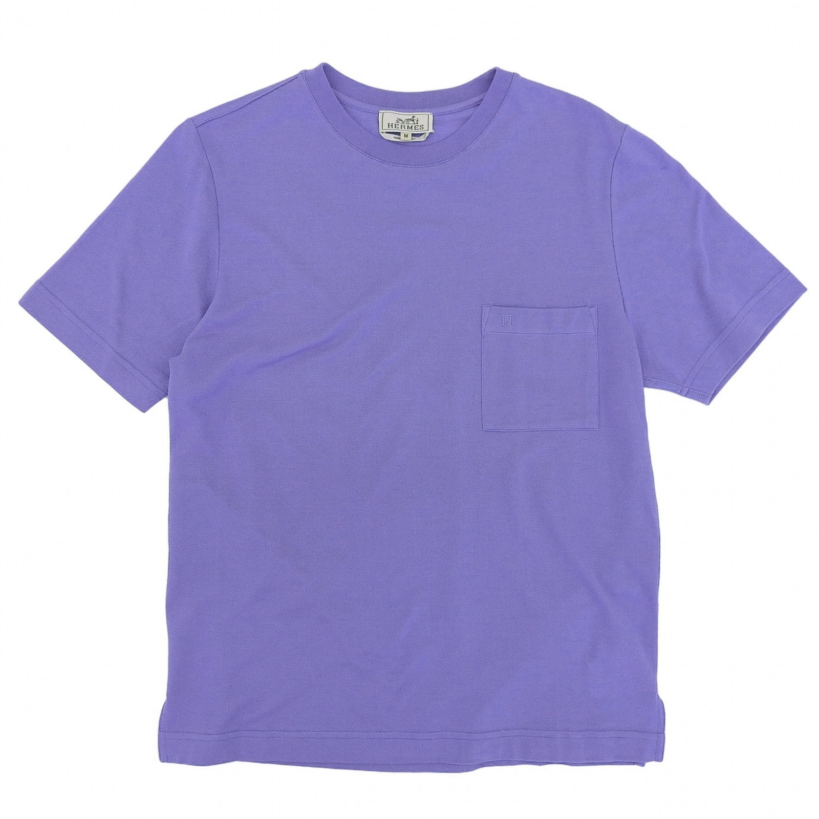 未使用品 エルメス 半袖Tシャツ パープル系 メンズ M