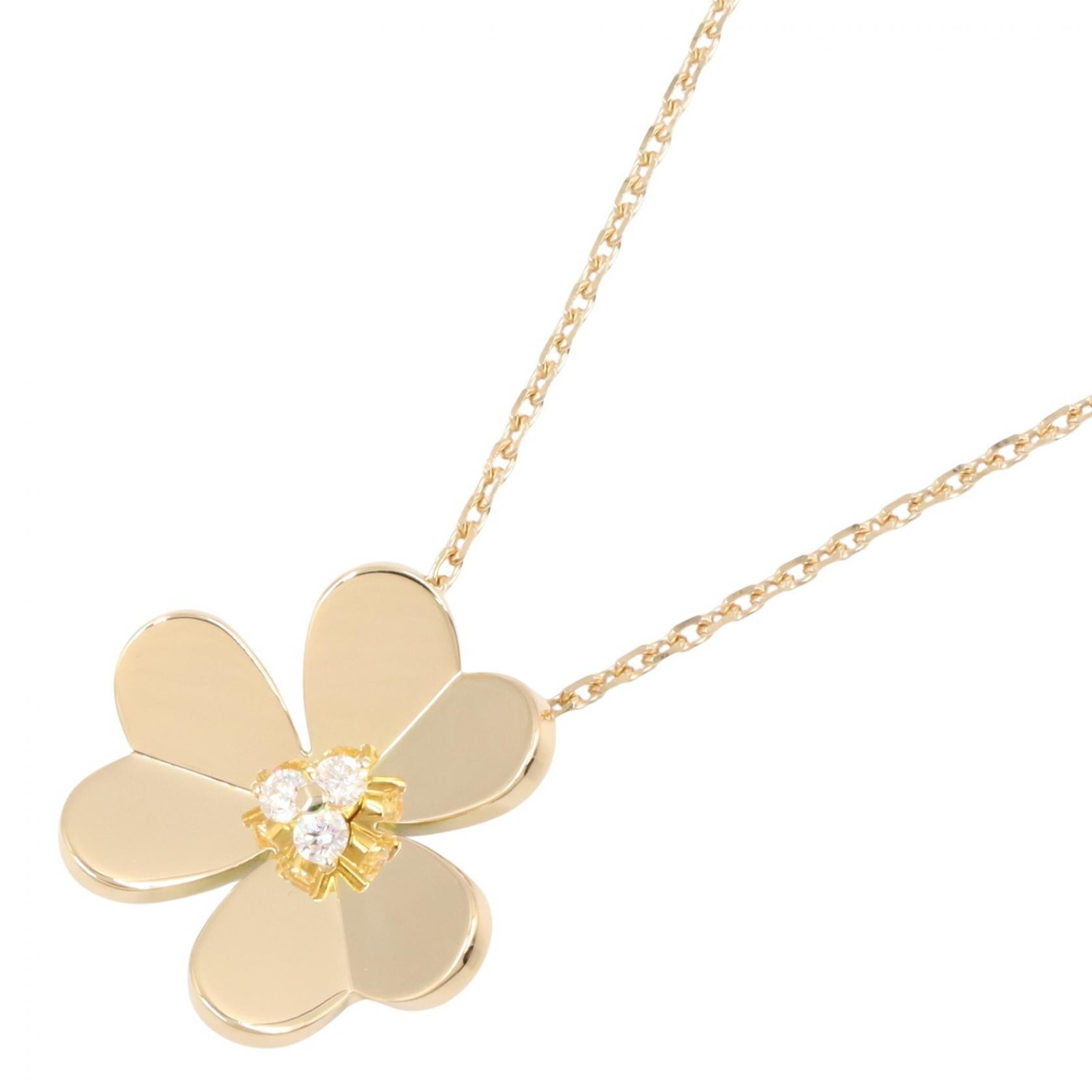 ヴァンクリーフ&アーペル Van Cleef & Arpels フリヴォル ラージ 3PD ネックレス ネックレス ジュエリー K18(イエローゴールド) ダイヤモンド レディース ゴールド系 / クリア系 VCARC96800 【中古】