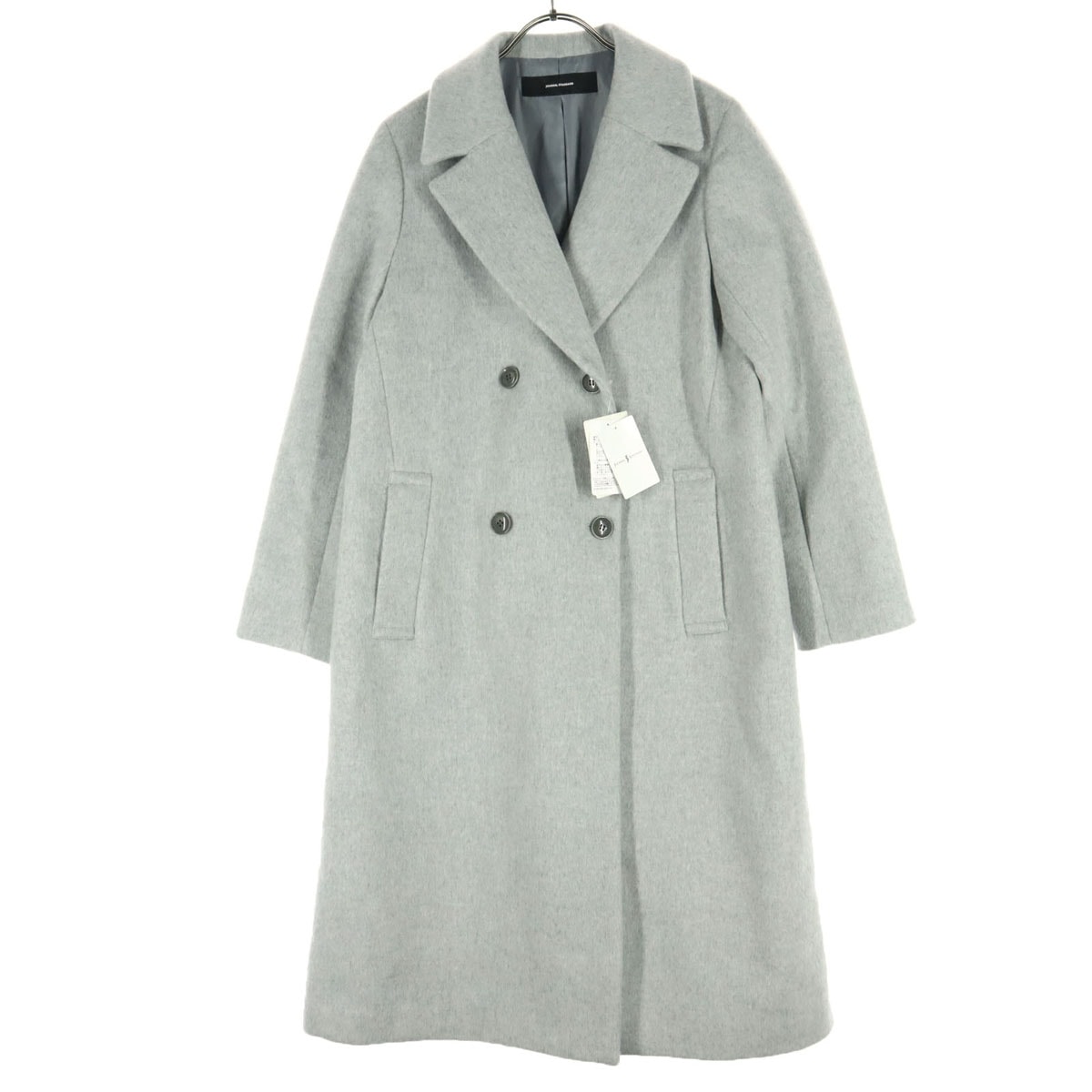未使用 JOURNAL STANDARD ジャーナルスタンダード 長袖 ロング ウール ピーコート F グレー