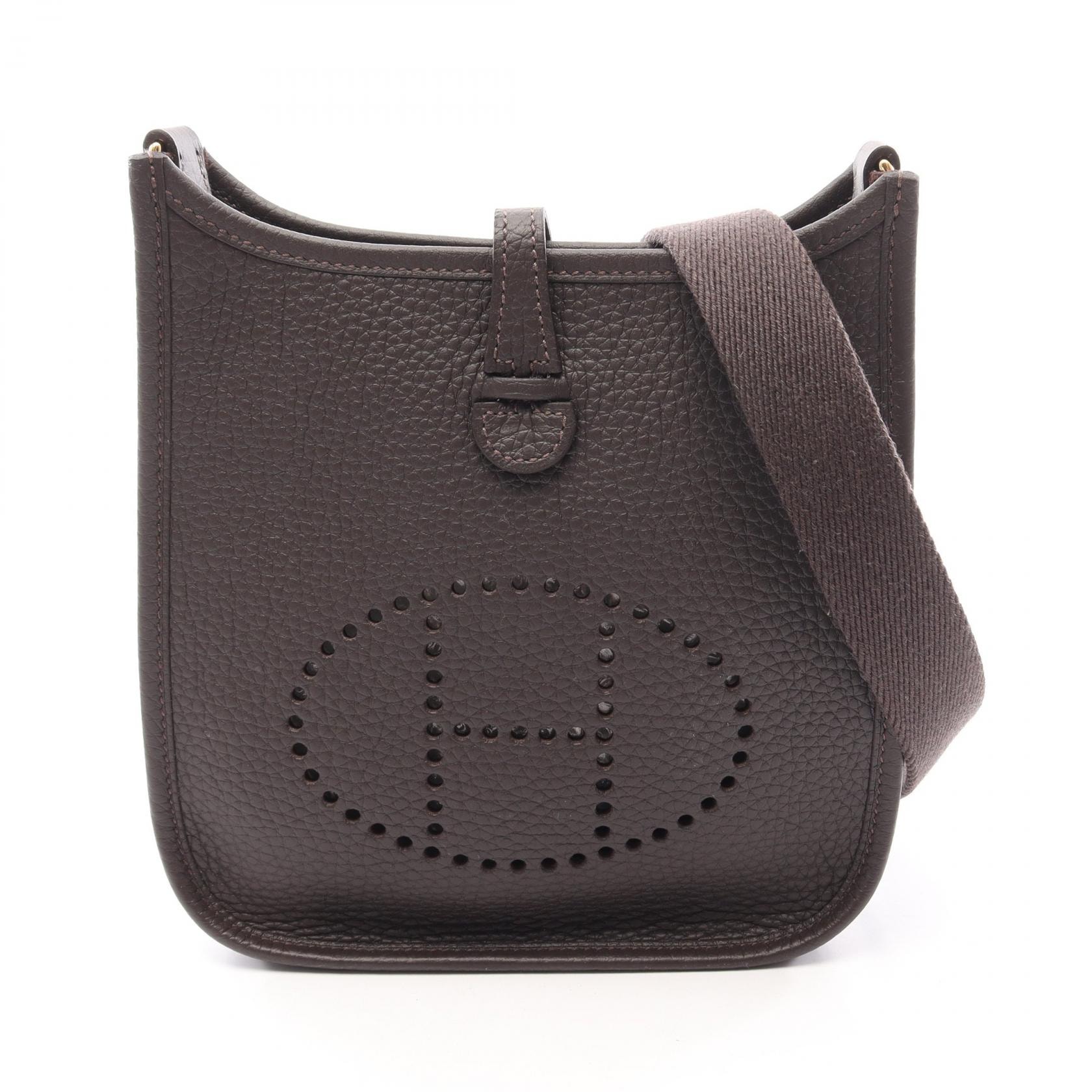エルメス HERMES エヴリンアマゾンTPM ショルダーバッグ バッグ レザー トリヨンクレマンス トリヨンクレマンス レディース ブラウン系 ベブラン 【中古】
