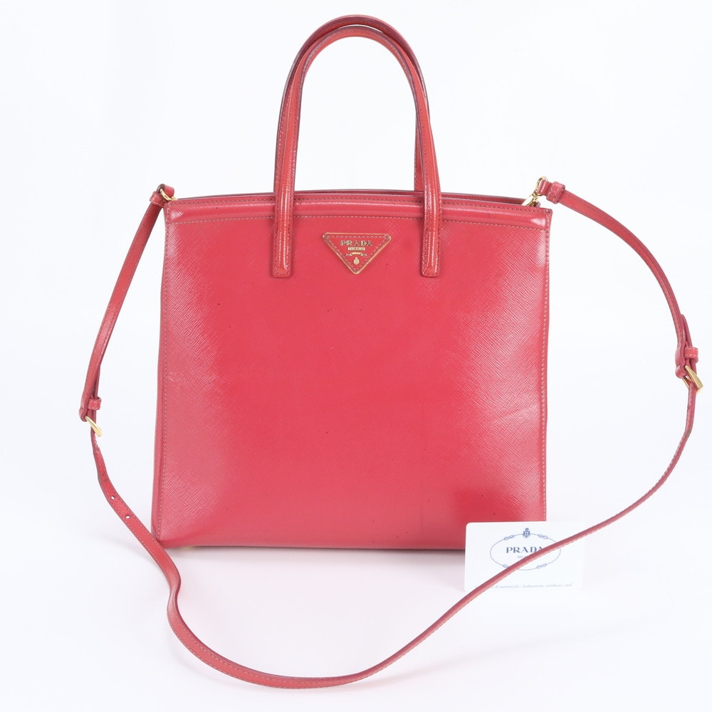 ■美品 プラダ サフィアーノ BN2411 ショルダーバッグ レザー