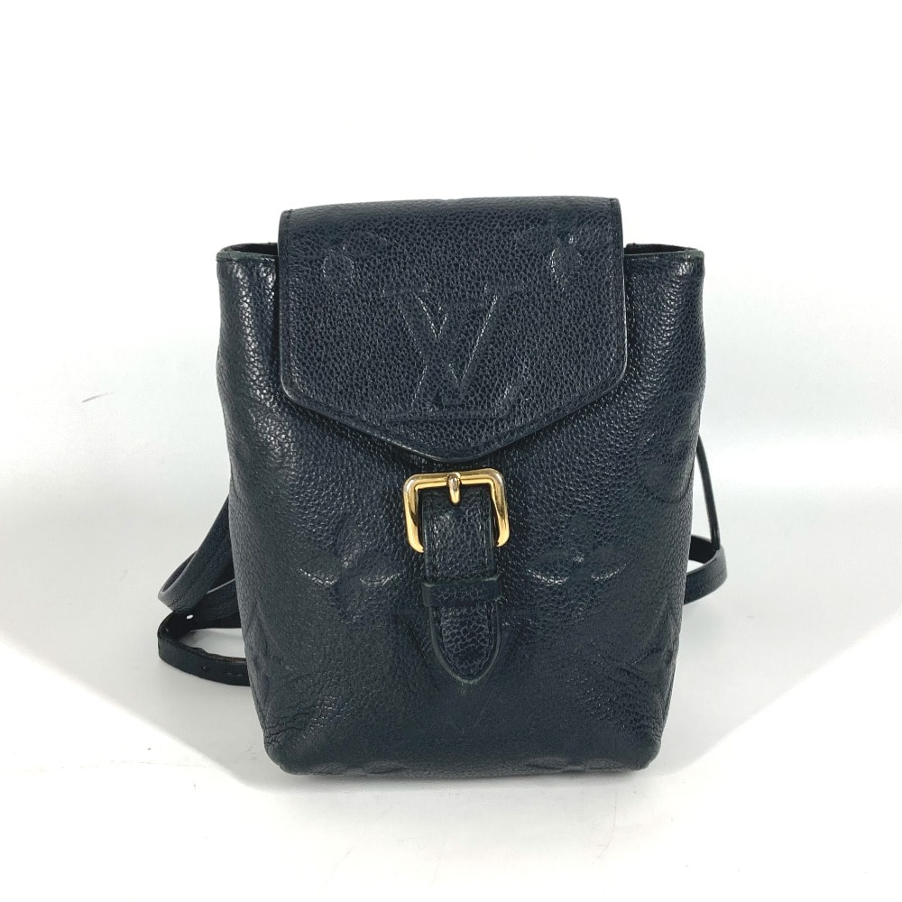ルイヴィトン LOUIS VUITTON タイニー バックパック M80596 モノグラムアンプラント カバン リュックサック モノグラムアンプラントレザー ノワール ブラック