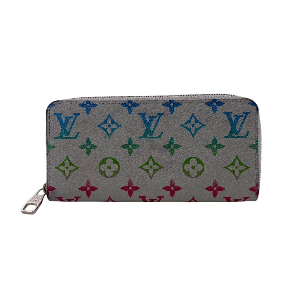 ルイヴィトン LOUIS VUITTON 長財布 モノグラム イリディセント ジッピーウォレット M13908 グレー