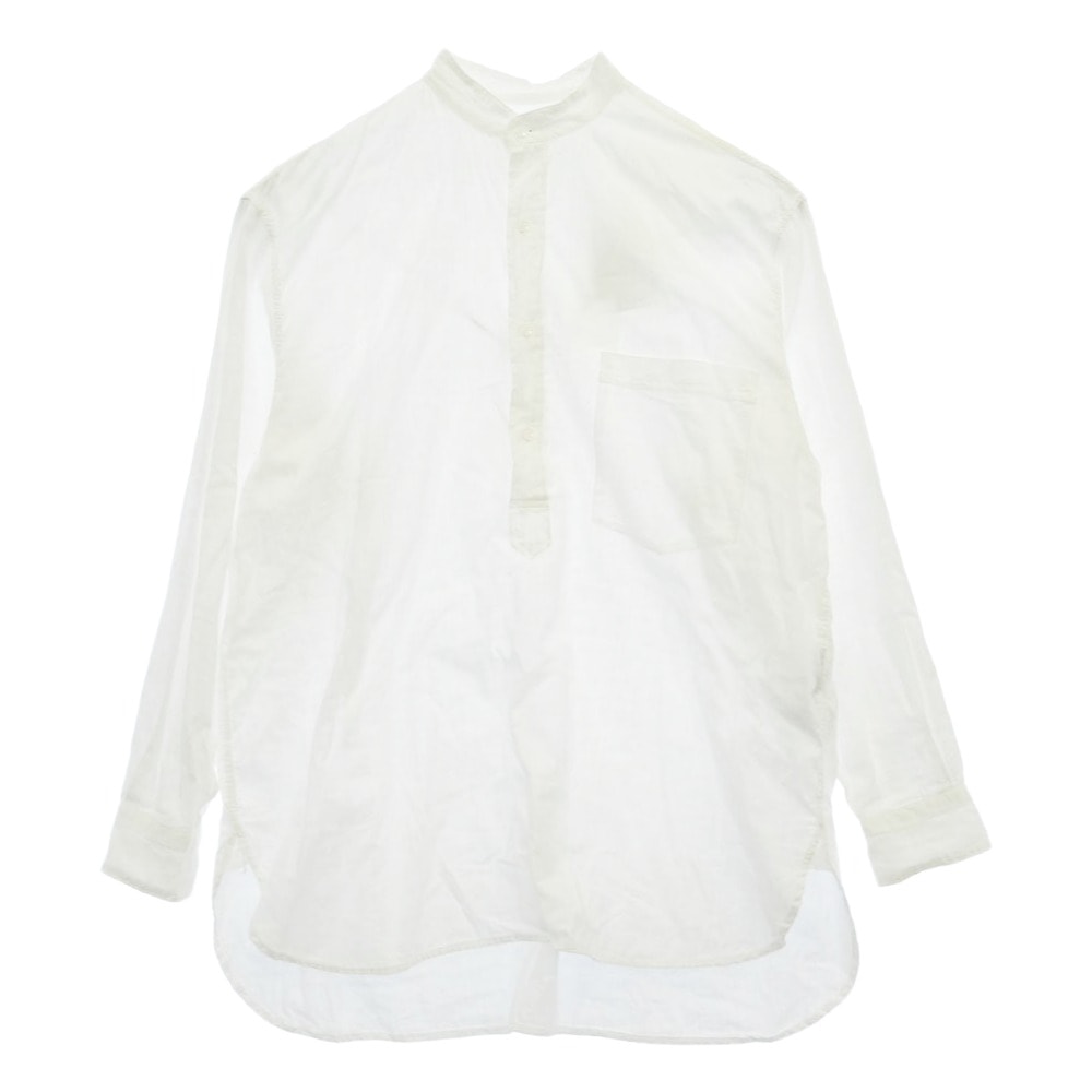COMOLI コモリ 26SS D01-02007 MUSLIN PULLOVER SHIRT モスリン プルオーバー 長袖 シャツ ホワイト系 2【中古】