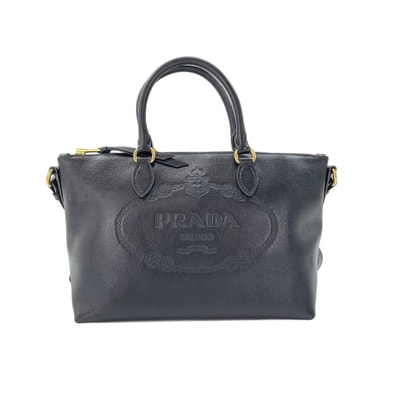 プラダ PRADA レザー 2WAY ハンドバッグ【中古】