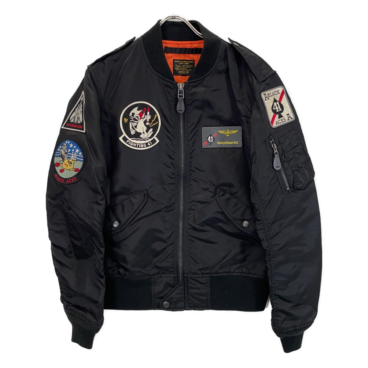 アヴィレックス 6162124 ブラック L-2 フライトミリタリージャケット L