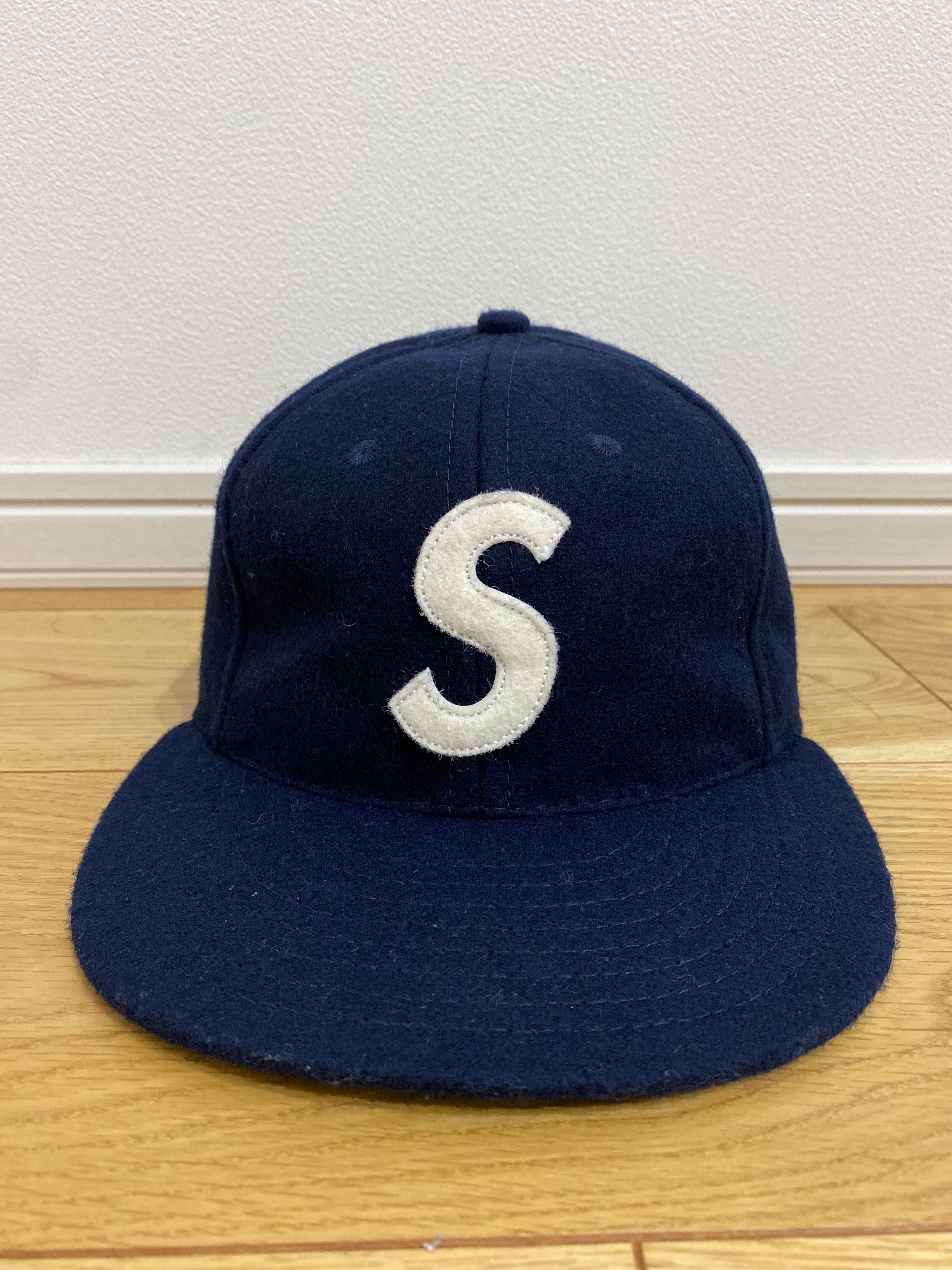 Supreme Ebbets S Logo Fitted 6-Panel "Navy"