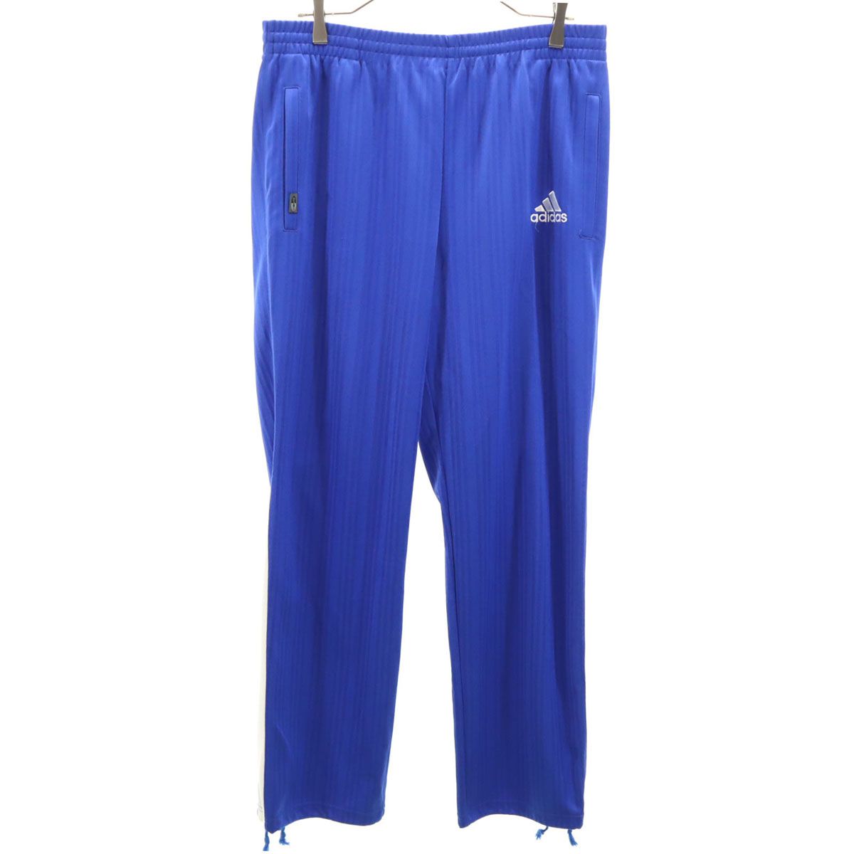 adidas アディダス ストライプ柄 トラックパンツ O ブルー ジャージ