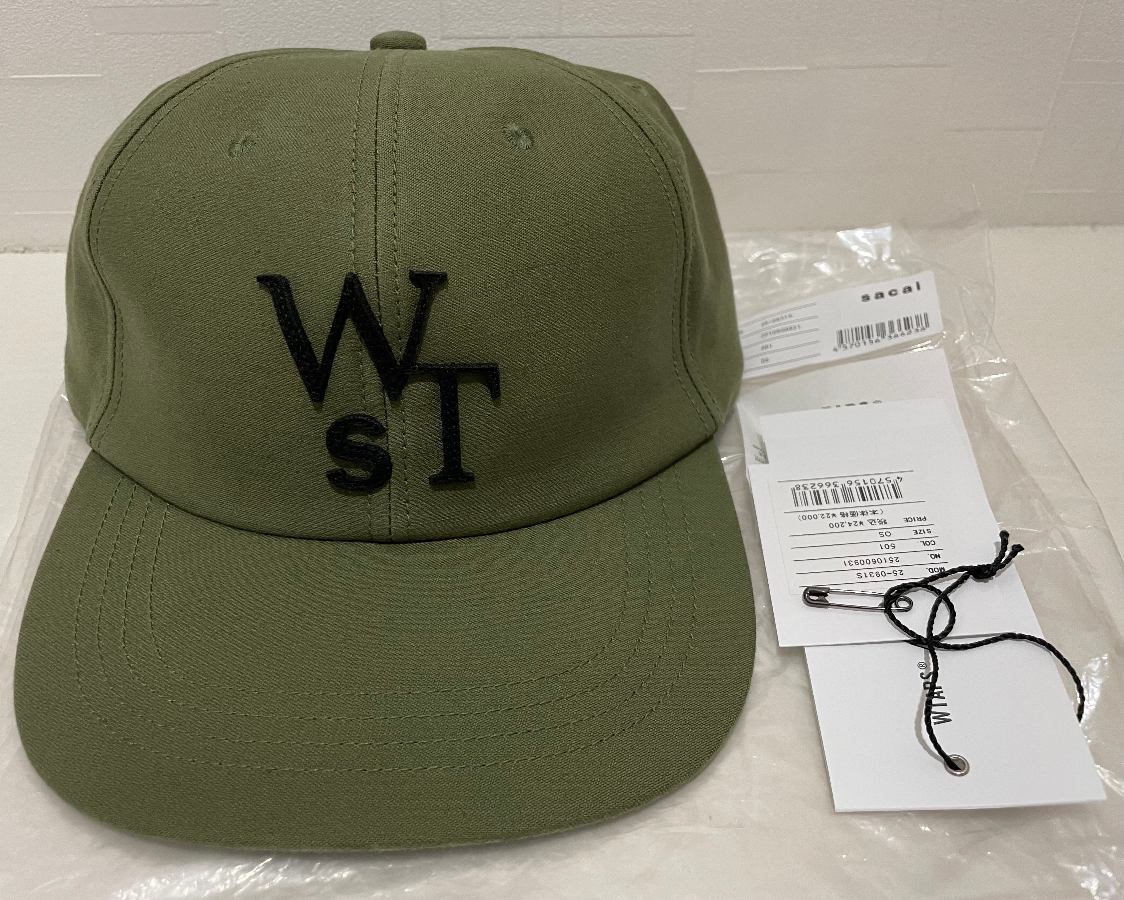 WTAPS x sacai Cotton Back Satin Cap 01 / Cap / Cotton Back Satin