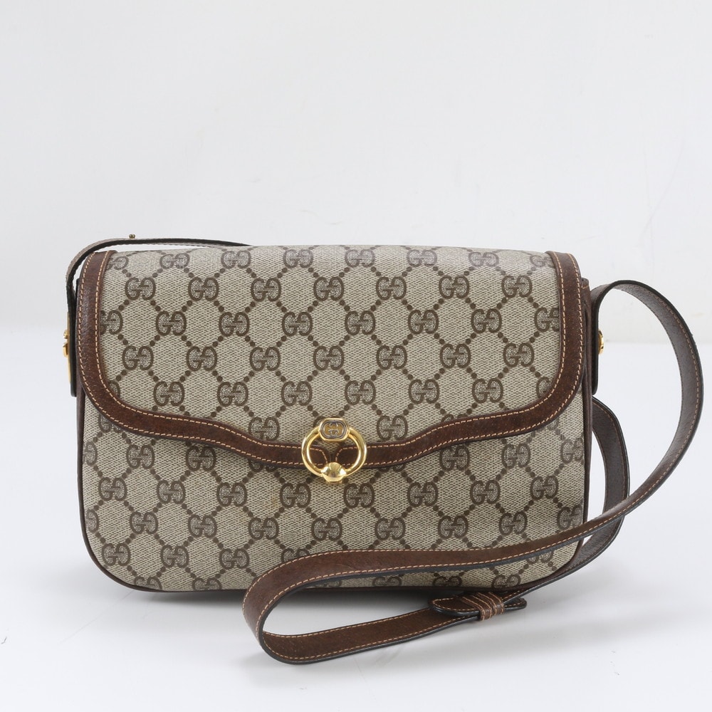 ■美品 グッチ GGスプリームショルダーバッグ レザー