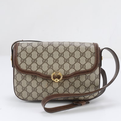 ■美品 グッチ GGスプリームショルダーバッグ レザー