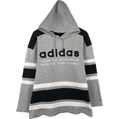 古着 90年代 アディダス adidas スウェットプルオーバーパーカー メンズXL相当 ヴィンテージ/eaa459348