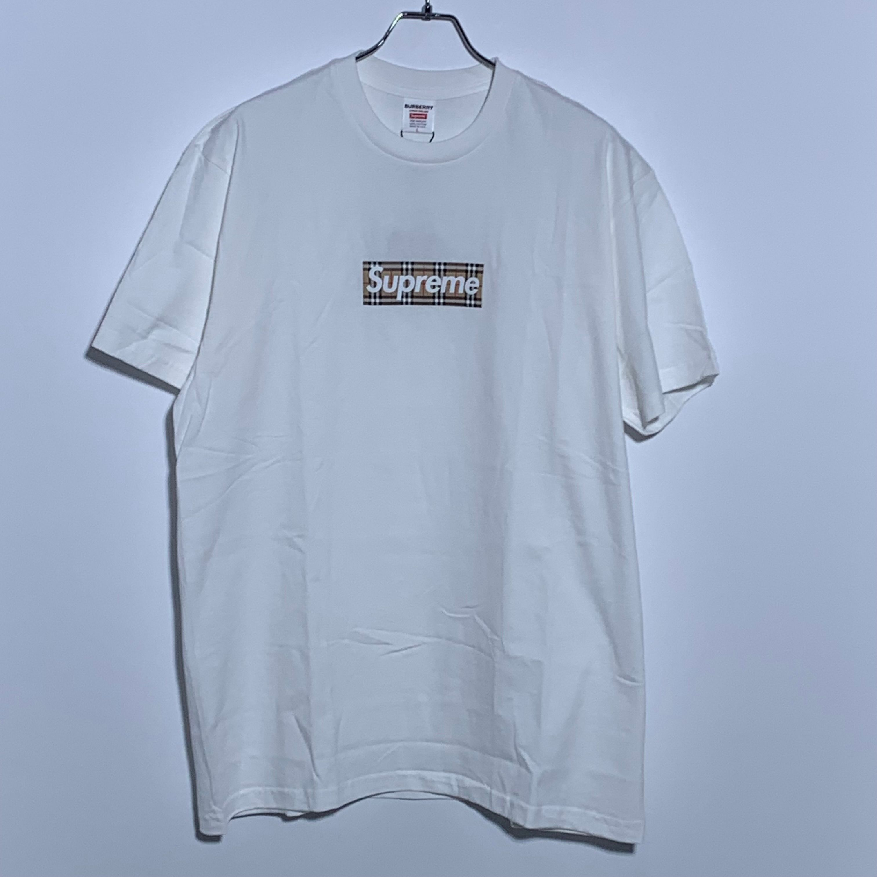 シュプリーム バーバリー ボックス ロゴ Tシャツ "ホワイト"