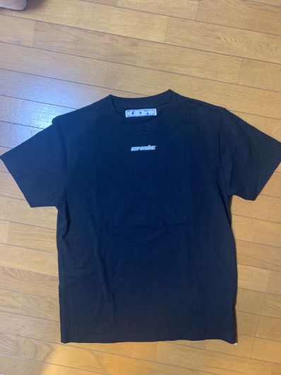 OFF-WHITE MARKER S/S SLIM TEE BLACK BLUE