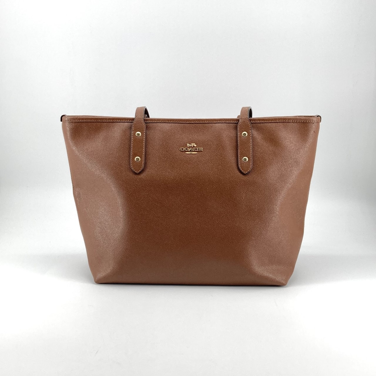 COACH(コーチ) シティ ミディアム ジップトート F58846 トートバッグ ブラウン