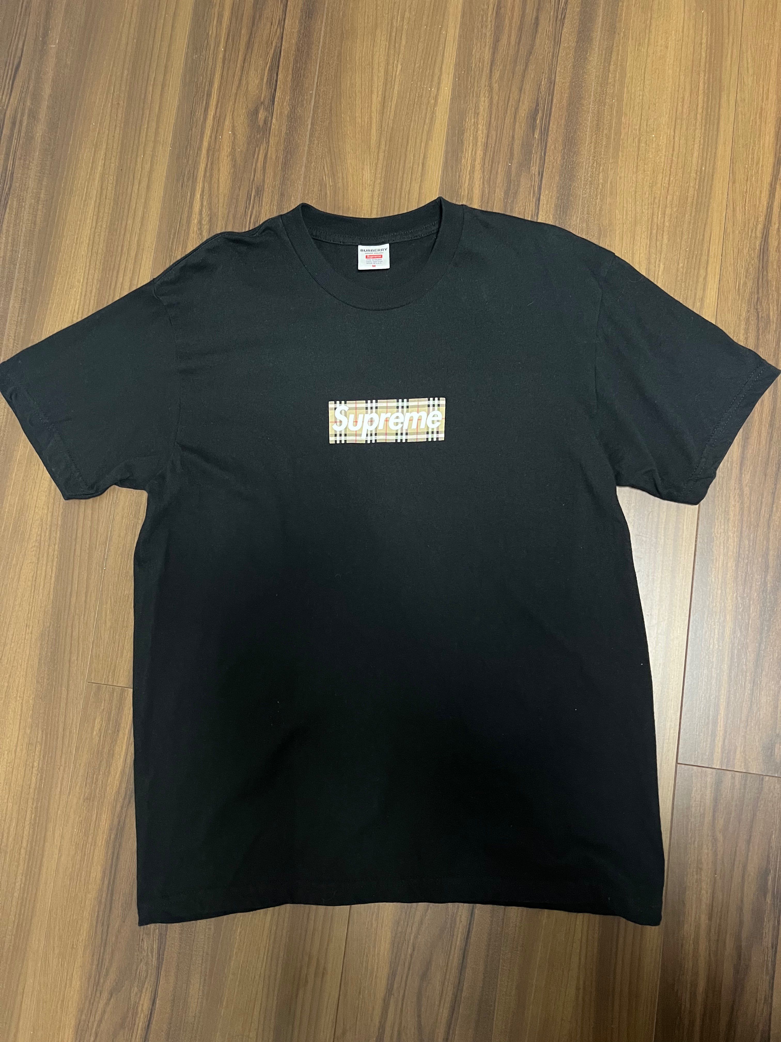 Supreme / Burberry Box Logo Tee "Black"